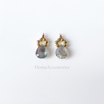 こちらは専用となります☆ラブラドライトとゴールドビーズのピアス