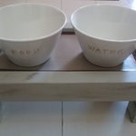 Ｄ-15[名入れ可♪]ペット用テーブルセットダブル