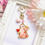 苺 大好き♡ 桜 うさぎ ♡ キーホルダー バッグチャーム 