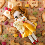 ♡チャチコチャーム　チル♡ ハンドメイドドールチャーム　バッグチャーム　キーホルダー　レトロ　イチゴちゃん　プレゼントにも