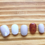 再販2 うる艶ジェル ♡ スモーキーグレーのべっ甲ネイル