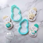 雪だるま（左向き）のクッキー型