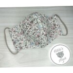 3D立体マスク  ピンク花柄 生成カラー プレゼント スーパーフィット 送料無料