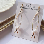 パール付きゴールドピアス/イヤリング