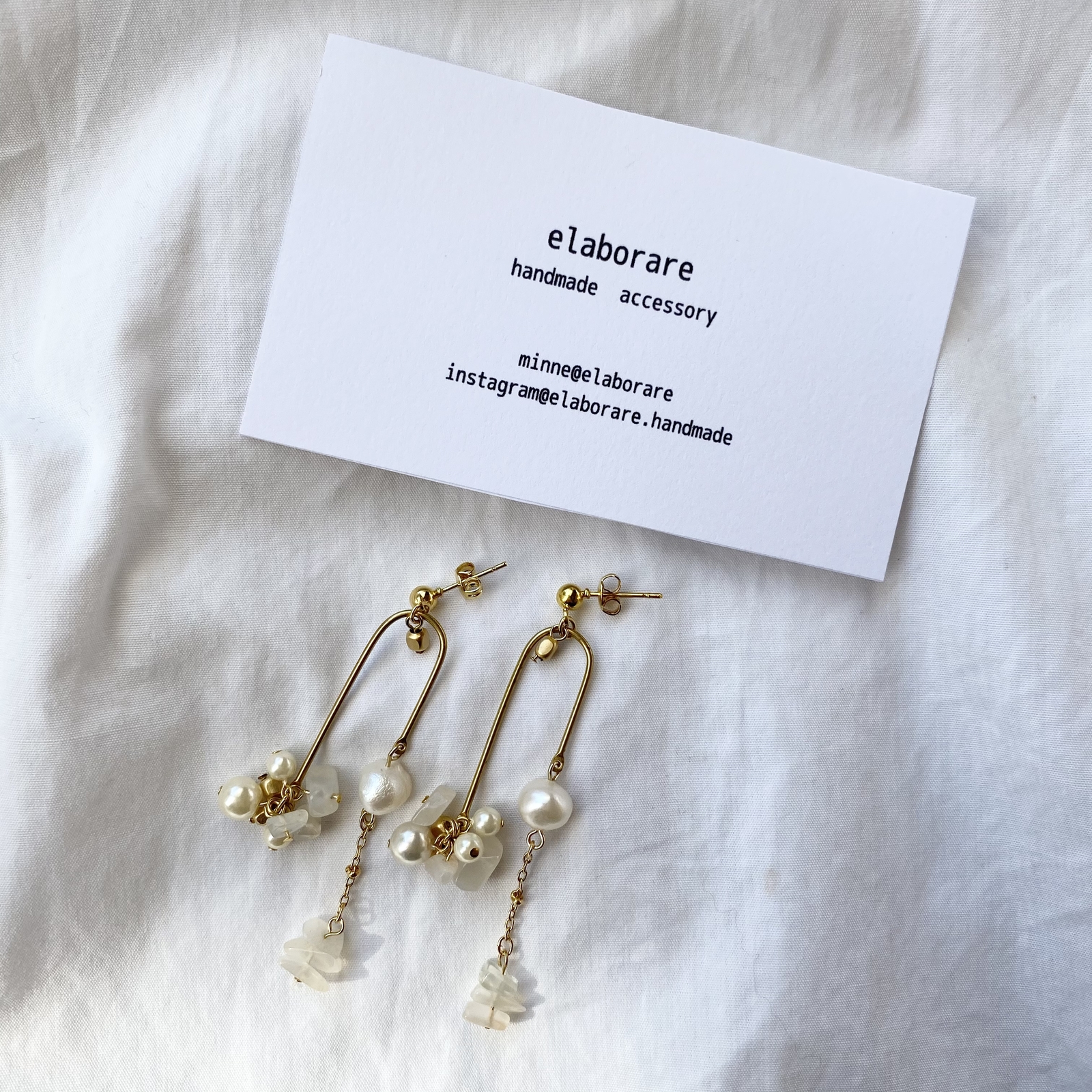 つまみ細工pierce / earring - ELABORARE