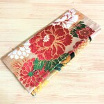 92q様専用★帯ﾘﾒｲｸ★アンティーク帯の長財布／牡丹 菊 鼓太鼓／薄型