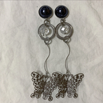 再販！！シルバー蝶々ピアス