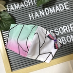 【送料無料】キッズマスク☆矢絣柄(グラデーション×白)
