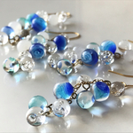 海と泡粒ピアス