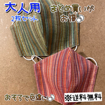 【送料無料】☆ハンドメイドマスク大人用☆２枚セット☆