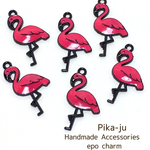 【6個】summer parts☆flamingo☆hotpink