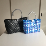 御予約品　モザイクカラー青(取手内)S 黒M