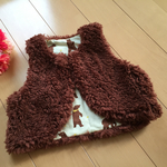 抱きしめたくなる♡ もこもこクマさんベスト