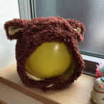 なでたくなる♡ もこもこひつじ帽子   ブラウン