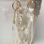 再販♥星降る★冬のタッセルピアス(Noël)