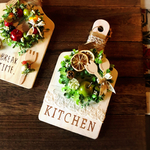 kitchen◇ドライレモンと青リンゴリースのカッティングボード白