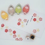 梅の花スタンプとインクのセット