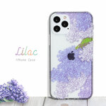 iPhoneケース 花柄 【 フラワー ライラック 】TPU ソフトケース iPhone14 iPhone14Pro iPhone13 iPhone12 iPhone11 他各機種対応 