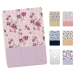 名入れ iPadケース TPU ペン収納 iPadカバー iPad 第10世代 第9世代 iPad mini 6 Air 5 4 Pro 11 12.9 ケース アイパッド おしゃれ 花柄 フラワー