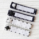 ネームタグ星(白・黒)4本