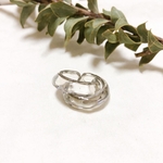 silver clear ring