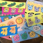 たべもの動物シールセット