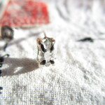 silver ハーキマーダイヤモンド　片方　ピアス