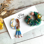 栞イヤーカフ　シルキーコード