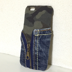 限定2個‼︎カモフラ×デニム☆iPhone6ケース