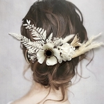 《新作》ドライフラワー ヘッドパーツ 髪飾り ヘアアクセサリー 和装 ブライダル 卒業式 パンパスグラス  アネモネ
