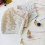 新作⭐︎サークルレースのシルクマスク⭐︎選べるマスクチャーム♪付き♡