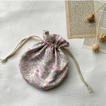 リバティ巾着　まんまる巾着