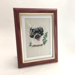petit mariee様オーダー品☆犬の手刺繍のポートレート