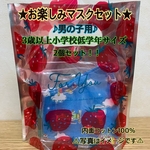 お楽しみマスク2個セット　3歳以上小学校低学年サイズ　★男の子用★