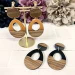 雫ウッド✳︎ピアス＆イヤリング