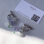 570. シャボン玉イヤリング 春カラーを乗せて☁️ lensa