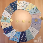 3枚セット⭐︎ ガーゼとタオルのミニハンカチ　宇宙④