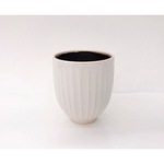 京焼・清水焼　モノクロ 湯呑（白）