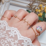 ワイヤーリング  カラフルドロップリングセット