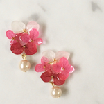 berryカラー・紫陽花パールイヤリングorピアス