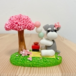 【再販】【既製品】花より団子🍡シュナウザー　花見編