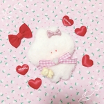 バレンタインいちごみるきちゃんのちいさなぬいぐるみ