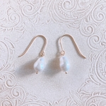 ＊淡水パールのシンプルしずくピアス/イヤリング＊14kgf・天然石・誕生石