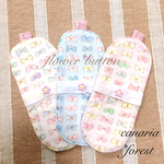 3枚SET＊お花ボタンパステルちょうちょ＊布ナプキン ライナー