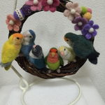※専用ページです※piyopiyo6226様のお家のインコちゃん達のリース♪