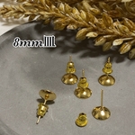 20個セット☆キャッチ＋6mm丸皿ピアスセット