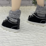 リカちゃんサイズ　黒バッシューと靴下セット