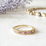 【再販】スワロフスキー　ハーフエタニティリング💍　指輪