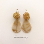 ゴールドもしゃもしゃ▸▹ピアス＆イヤリング