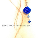 青薔薇マニュキュアフラワーピアス